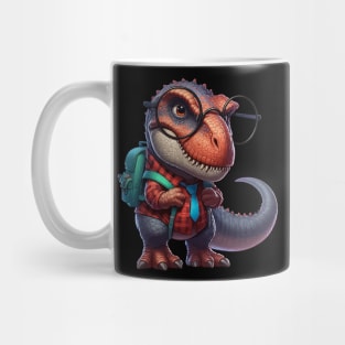 Cute Tyarannosaurus Go To School Mug